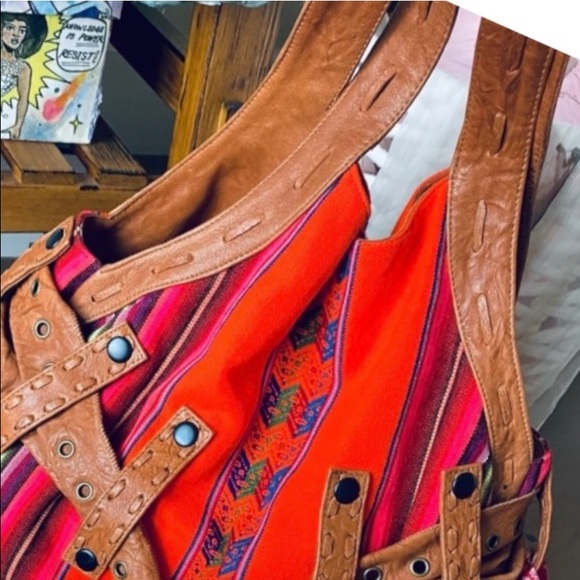 Anat Marin bohemian hippie shoulder hobo bag - Picture 13 of 16